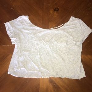 Grey loose shirt from hollister